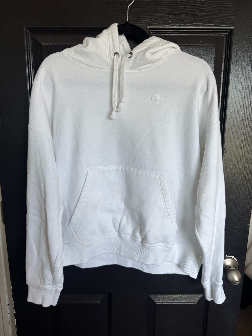 Champion White Pullover Hoodie